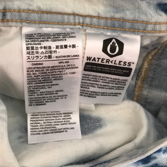 Levi’s Denim Shortalls Indigo Earthy Overdye NWT - Picture 10 of 14